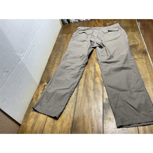 Duluth Trading Pants Men 36x32 Brown Cargo Flex Dry On The Fly - Picture 2 of 10